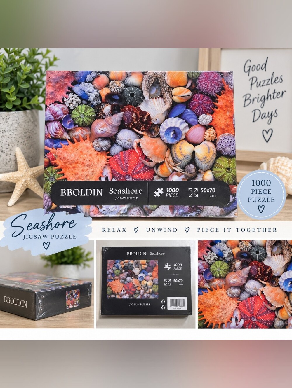 New BBOLDIN seashore 1000 piece 50x70 cm puzzle #27